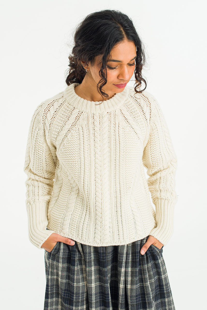 Haze Cable Jumper, Ivory