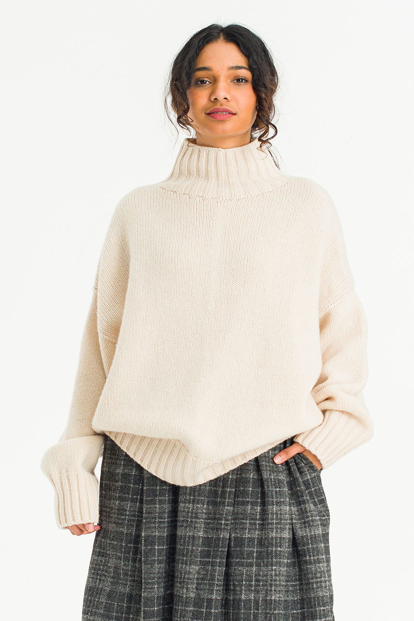 Loose Fit Soft Knit, Ivory