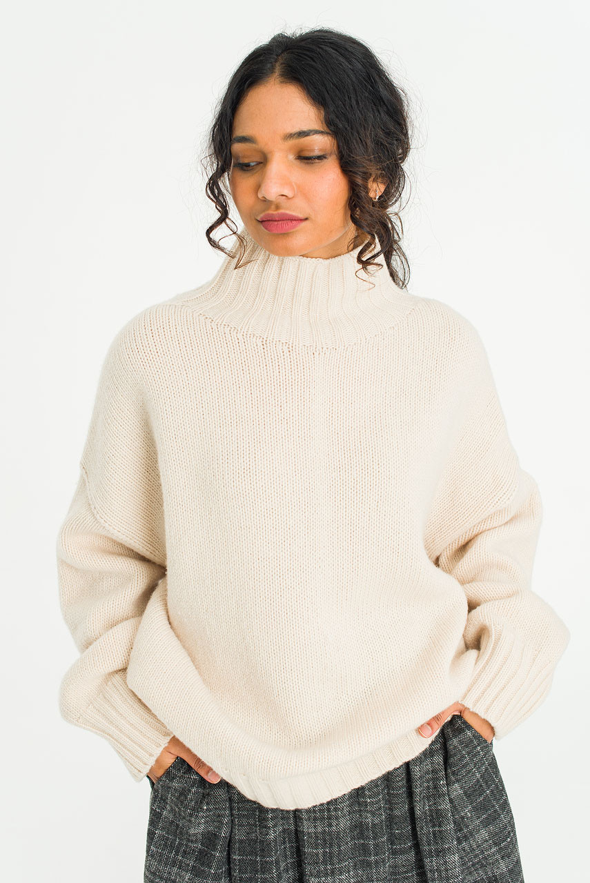 Loose Fit Soft Knit, Ivory