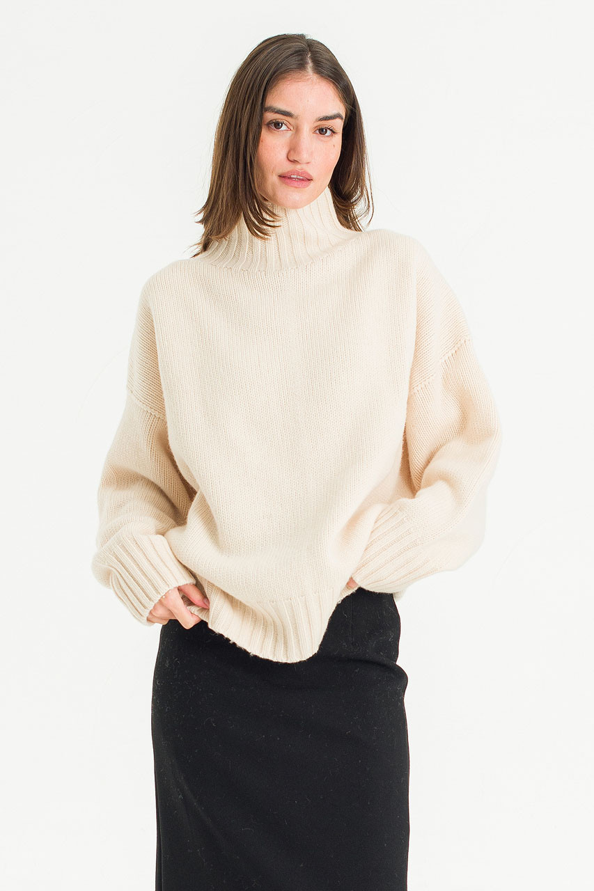 Loose Fit Soft Knit, Ivory