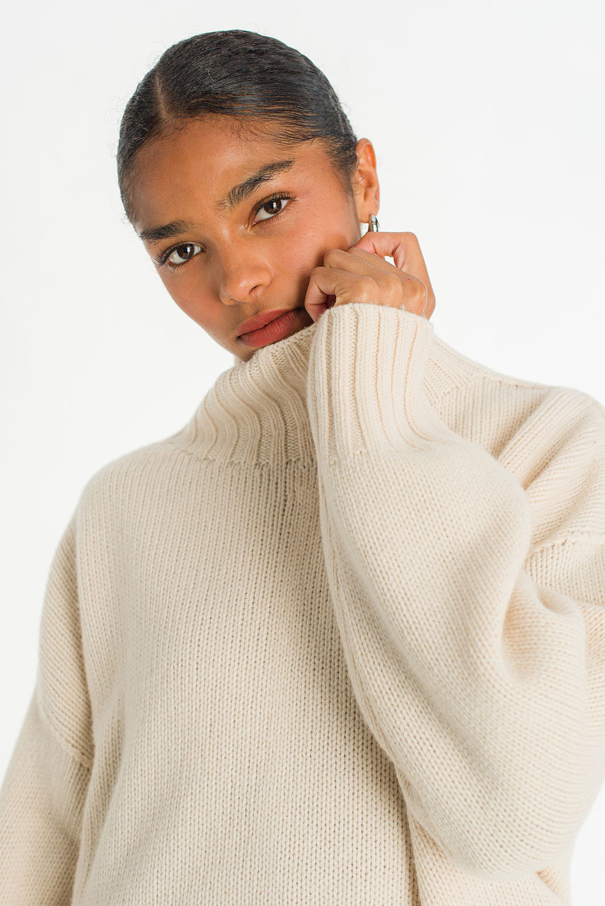 Loose Fit Soft Knit, Ivory