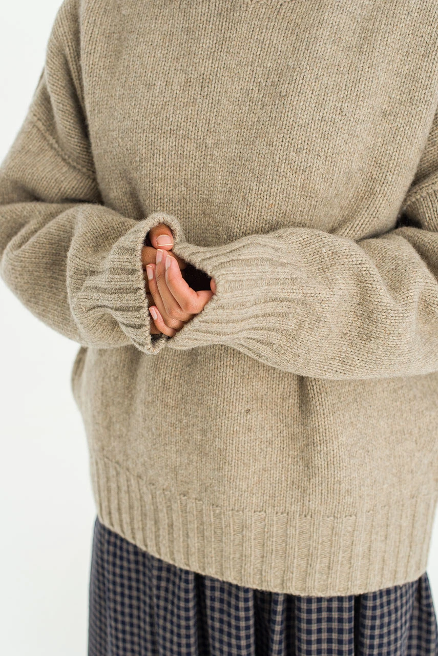 Loose Fit Soft Knit, Wood