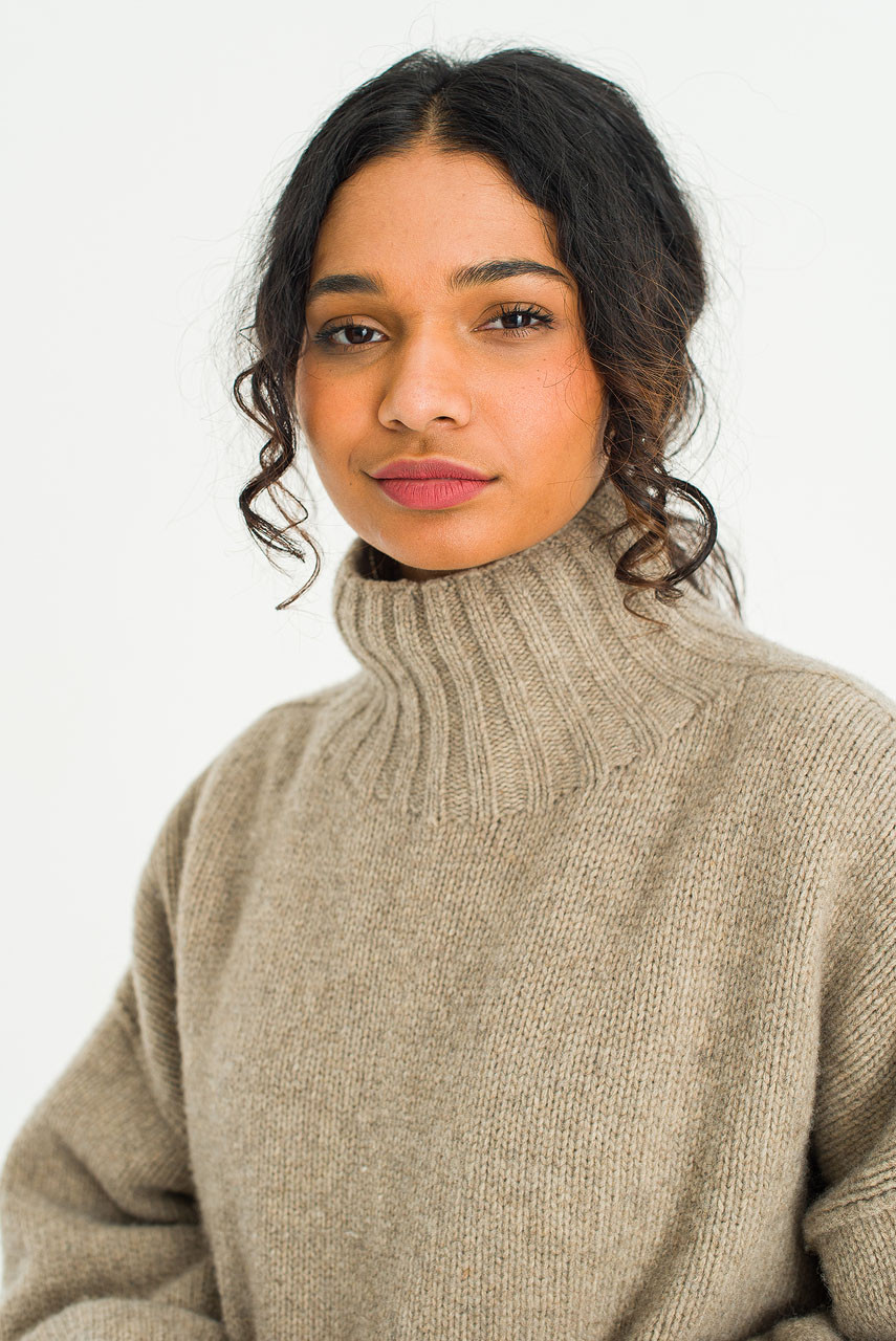 Loose Fit Soft Knit, Wood