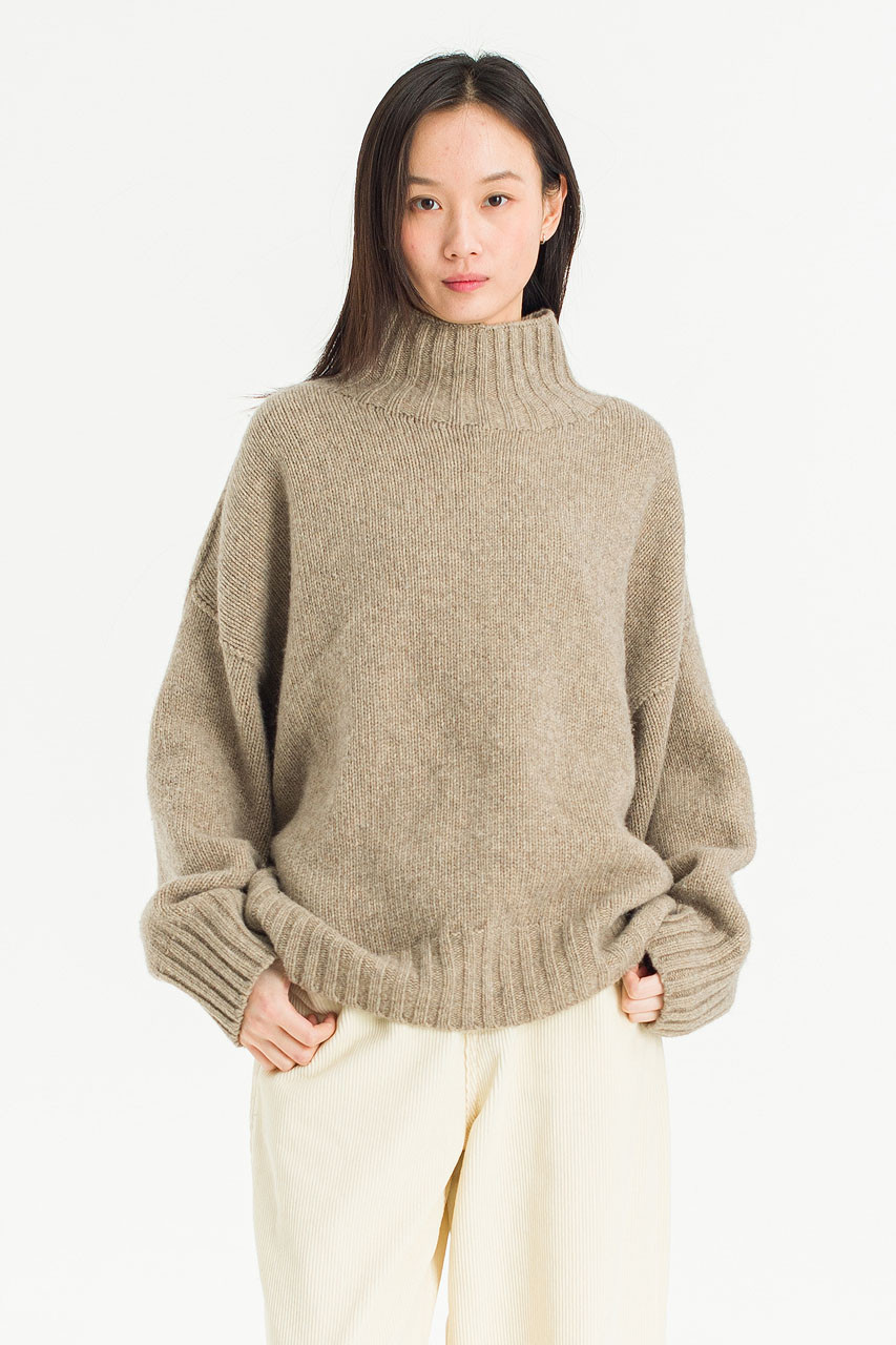 Loose Fit Soft Knit, Wood