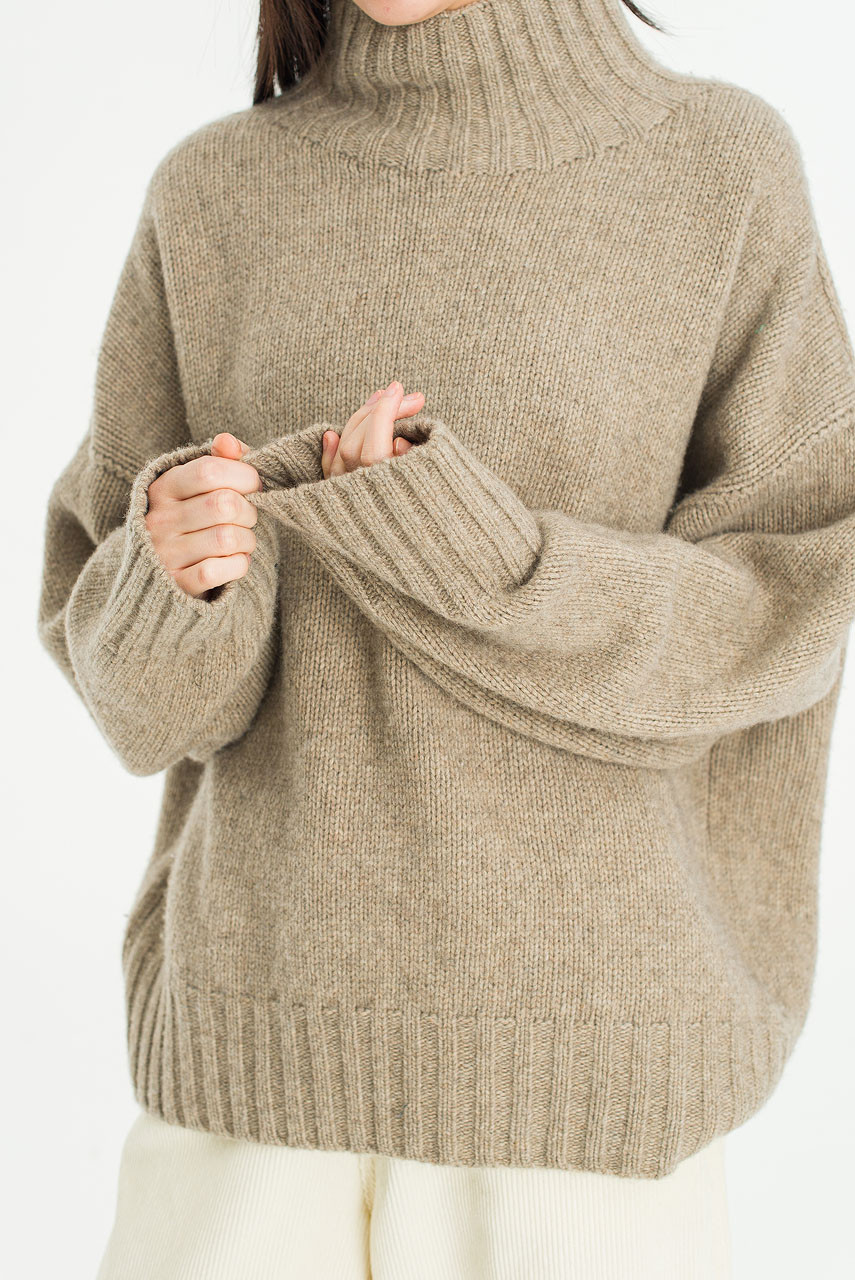 Loose Fit Soft Knit, Wood