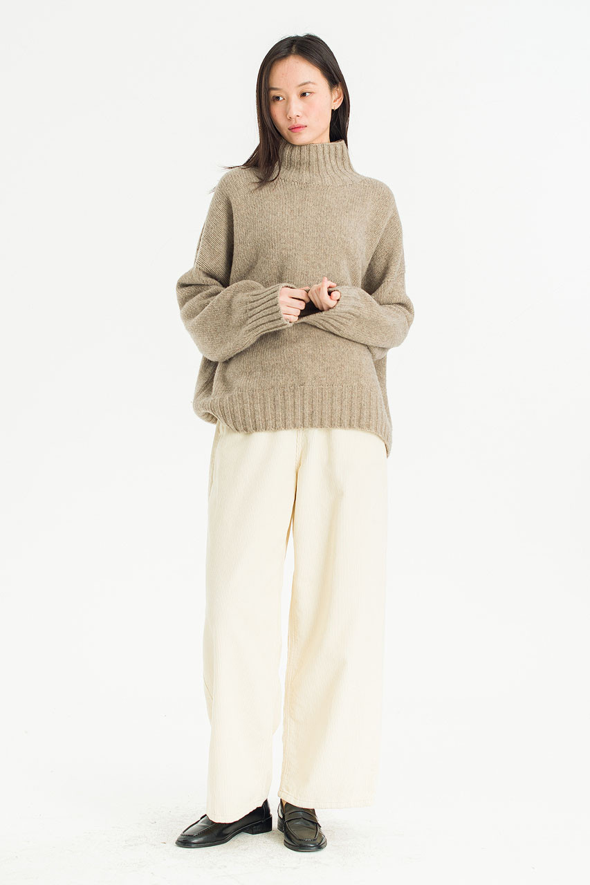 Loose Fit Soft Knit, Wood