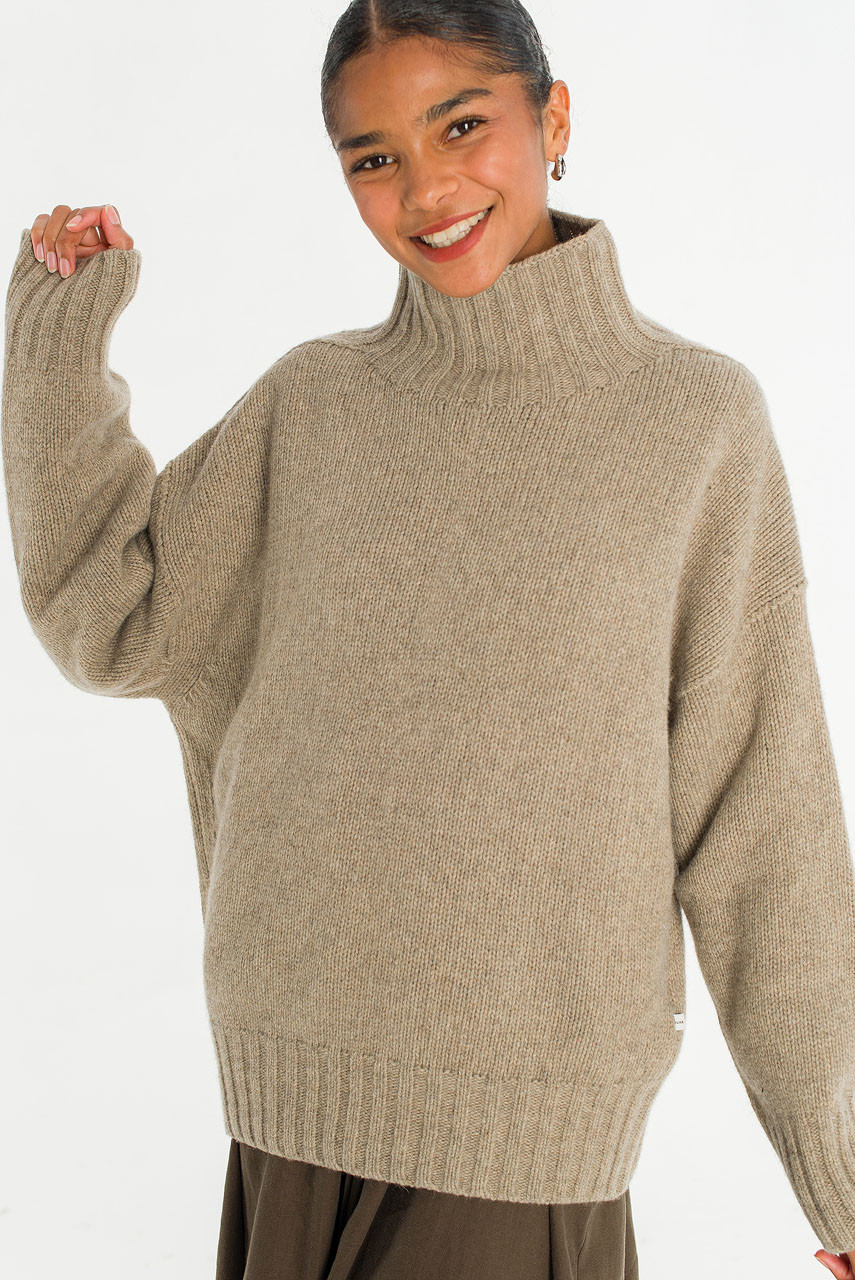 Loose Fit Soft Knit, Wood