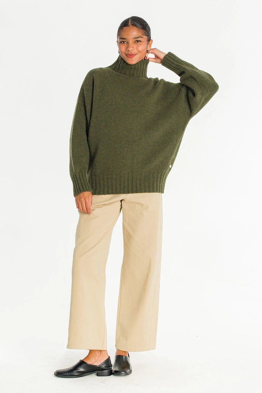Loose Fit Soft Knit, Forest