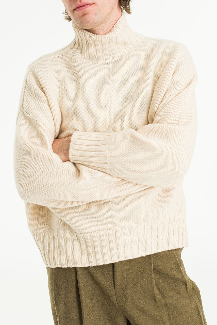 Menswear | Loose-Fit Soft Knit, Ivory