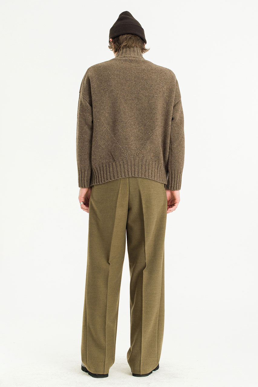 Menswear | Loose-Fit Soft Knit, Brown Melange