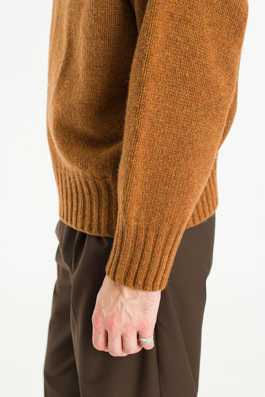 Menswear | Loose-Fit Soft Knit, Brick Melange
