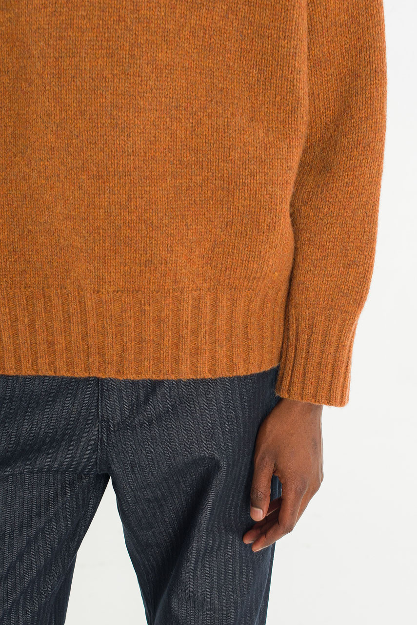 Menswear | Loose-Fit Soft Knit, Brick Melange