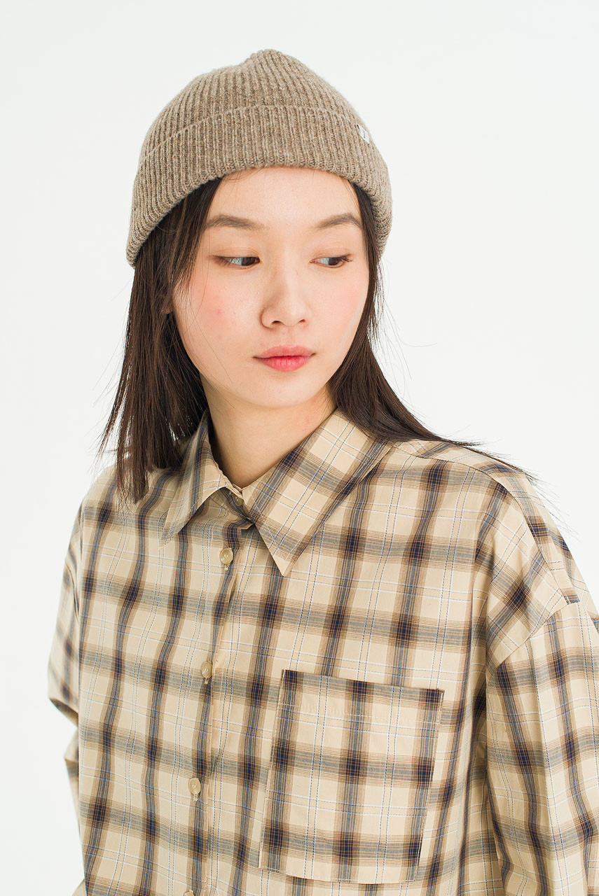 Lenn Check Shirt, Beige