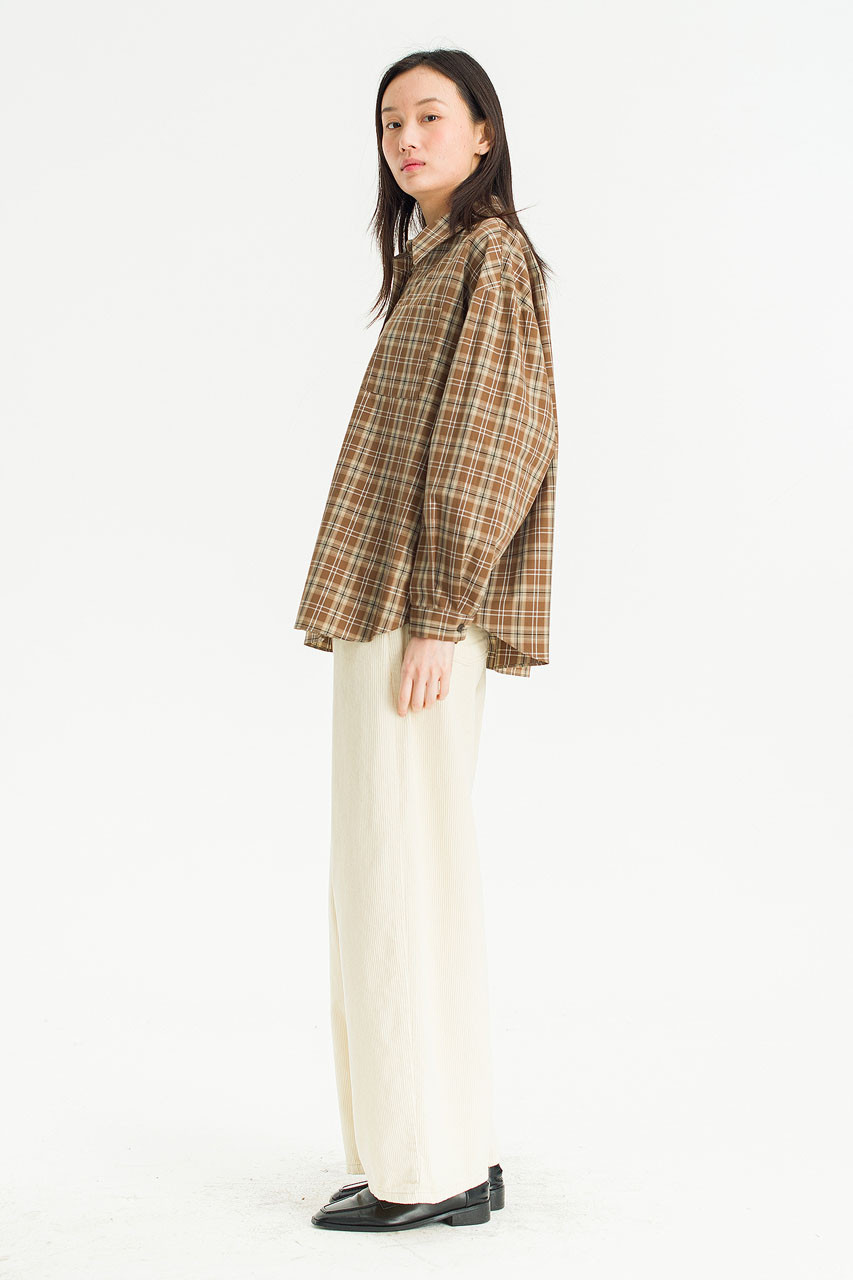 Lenn Check Shirt, Brown