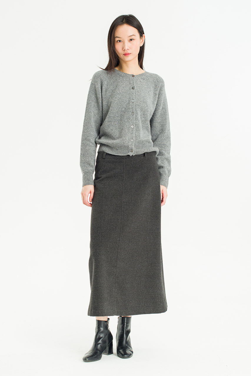 Calm Maxi Skirt, Charcoal