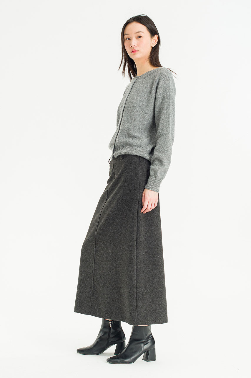 Calm Maxi Skirt, Charcoal
