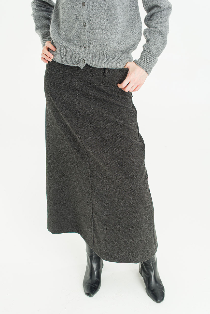 Calm Maxi Skirt, Charcoal