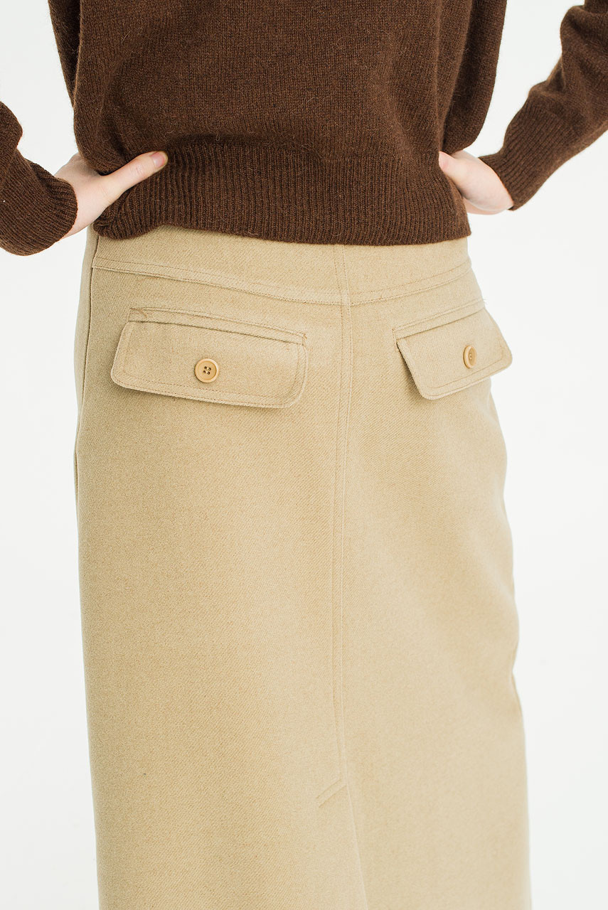 Calm Maxi Skirt, Beige