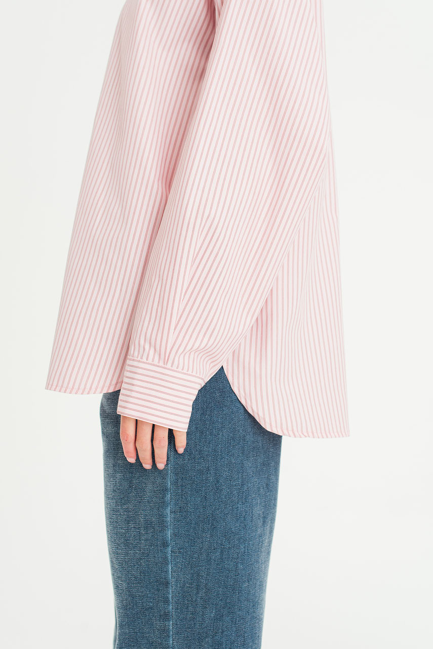 Bea Stripe Shirt, Pink