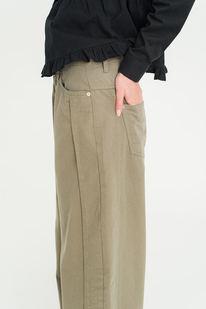 Tomo Barrel Pants, Khaki