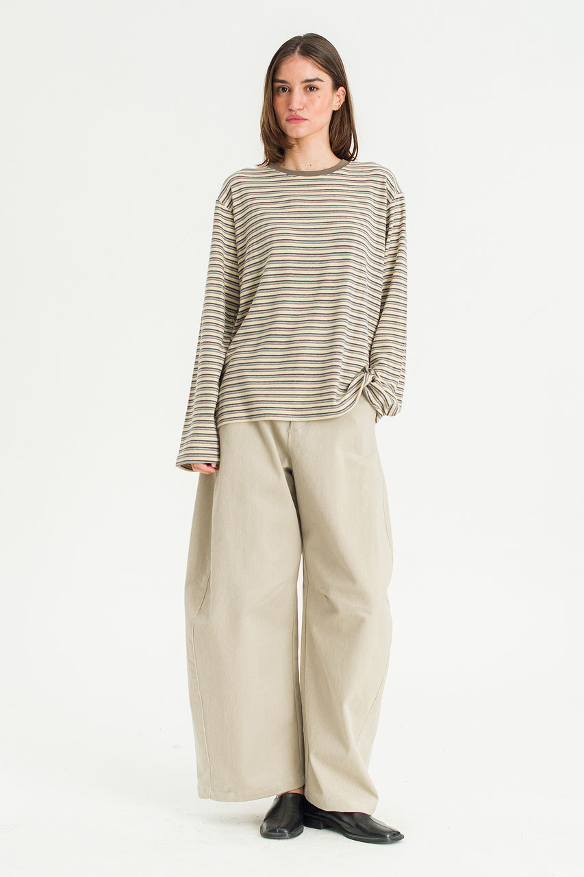 Yosi Stripe Tee, Cream