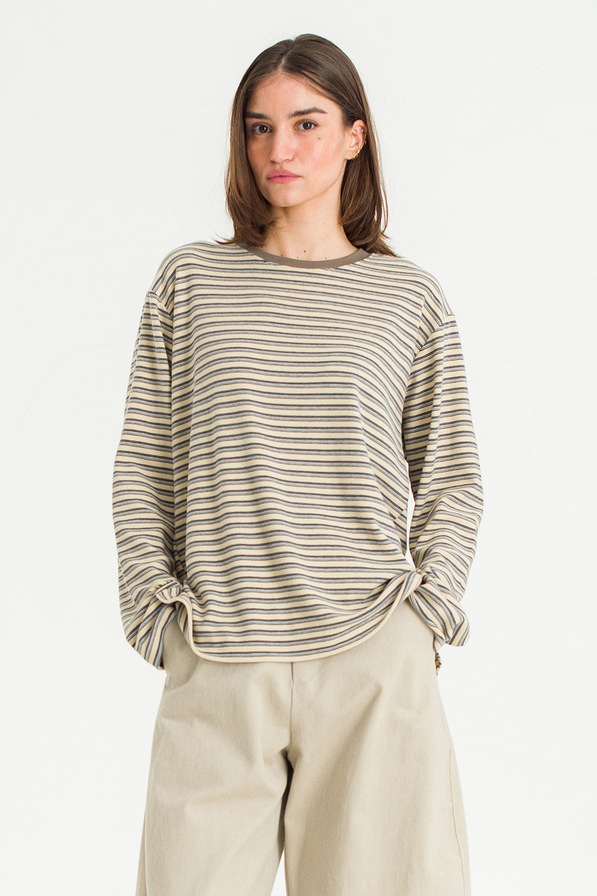 Yosi Stripe Tee, Cream