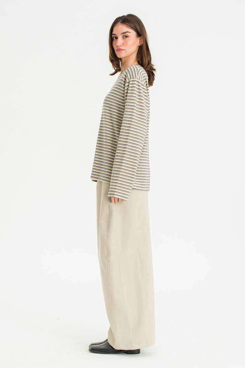 Yosi Stripe Tee, Cream