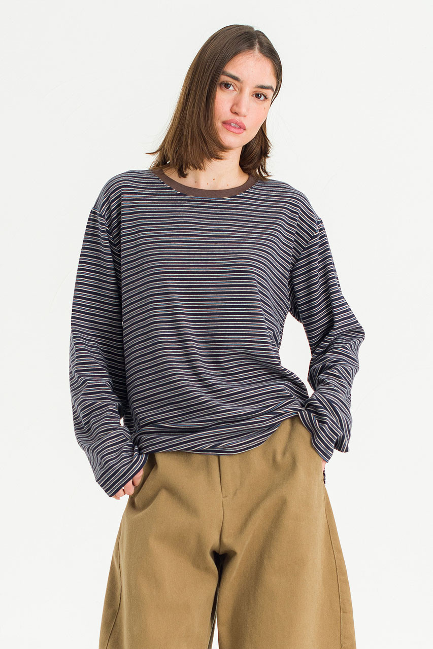 Yosi Stripe Tee, Navy