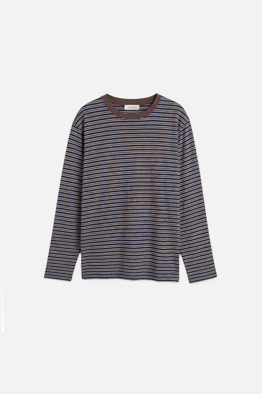 Yosi Stripe Tee, Navy