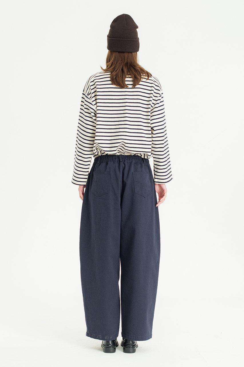 Tom Washed Cotton Pants, Navy