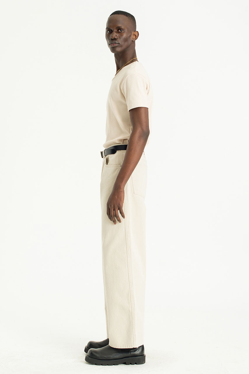 Menswear | Pigment-Dyed Pants, Ivory