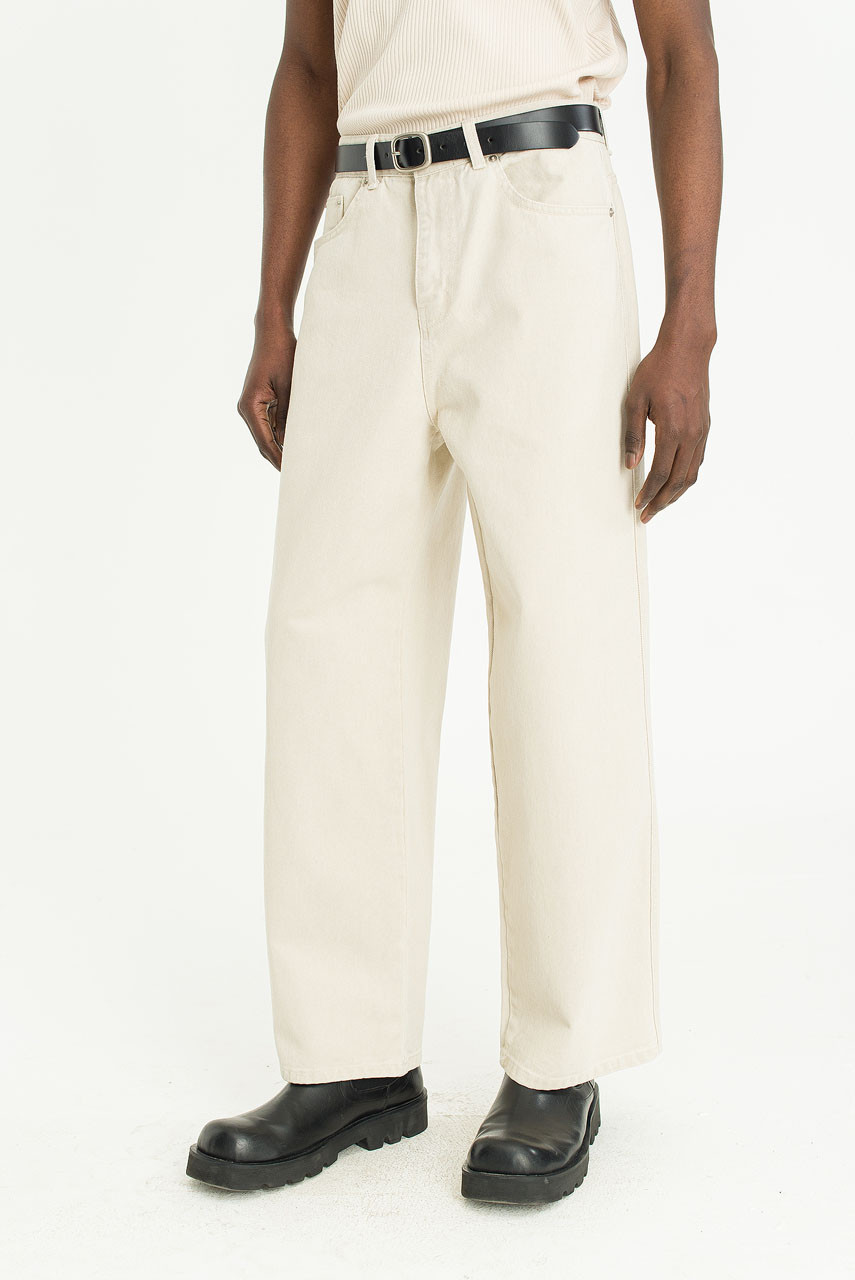 Menswear | Pigment-Dyed Pants, Ivory
