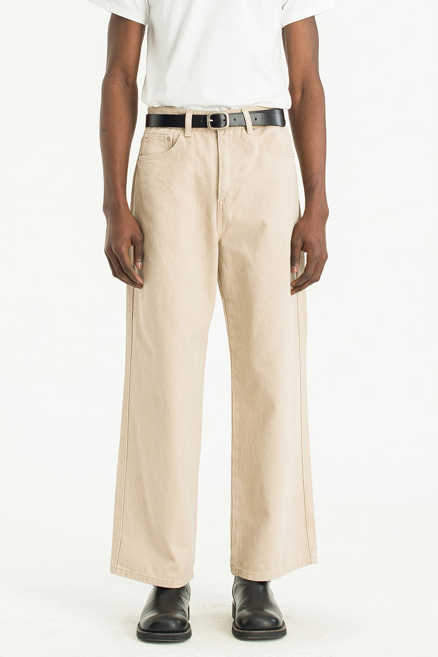 Menswear | Pigment-Dyed Pants, Vanilla