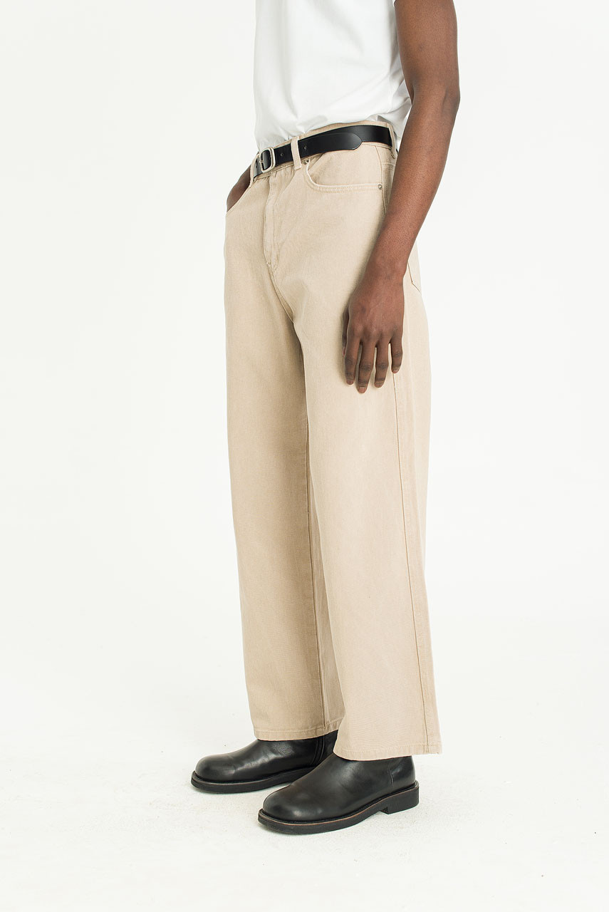 Menswear | Pigment-Dyed Pants, Vanilla