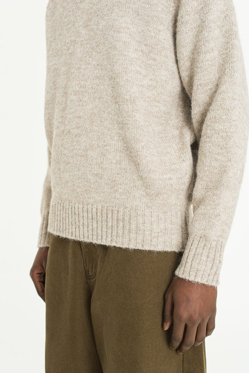 Menswear | Raglan Boucle Knit, Beige