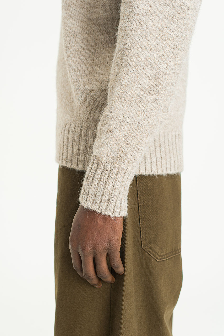 Menswear | Raglan Boucle Knit, Beige