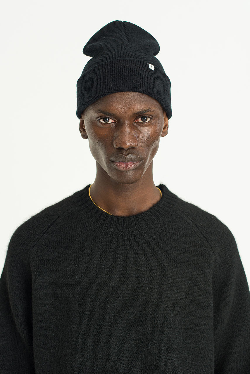 Menswear | Raglan Boucle Knit, Black