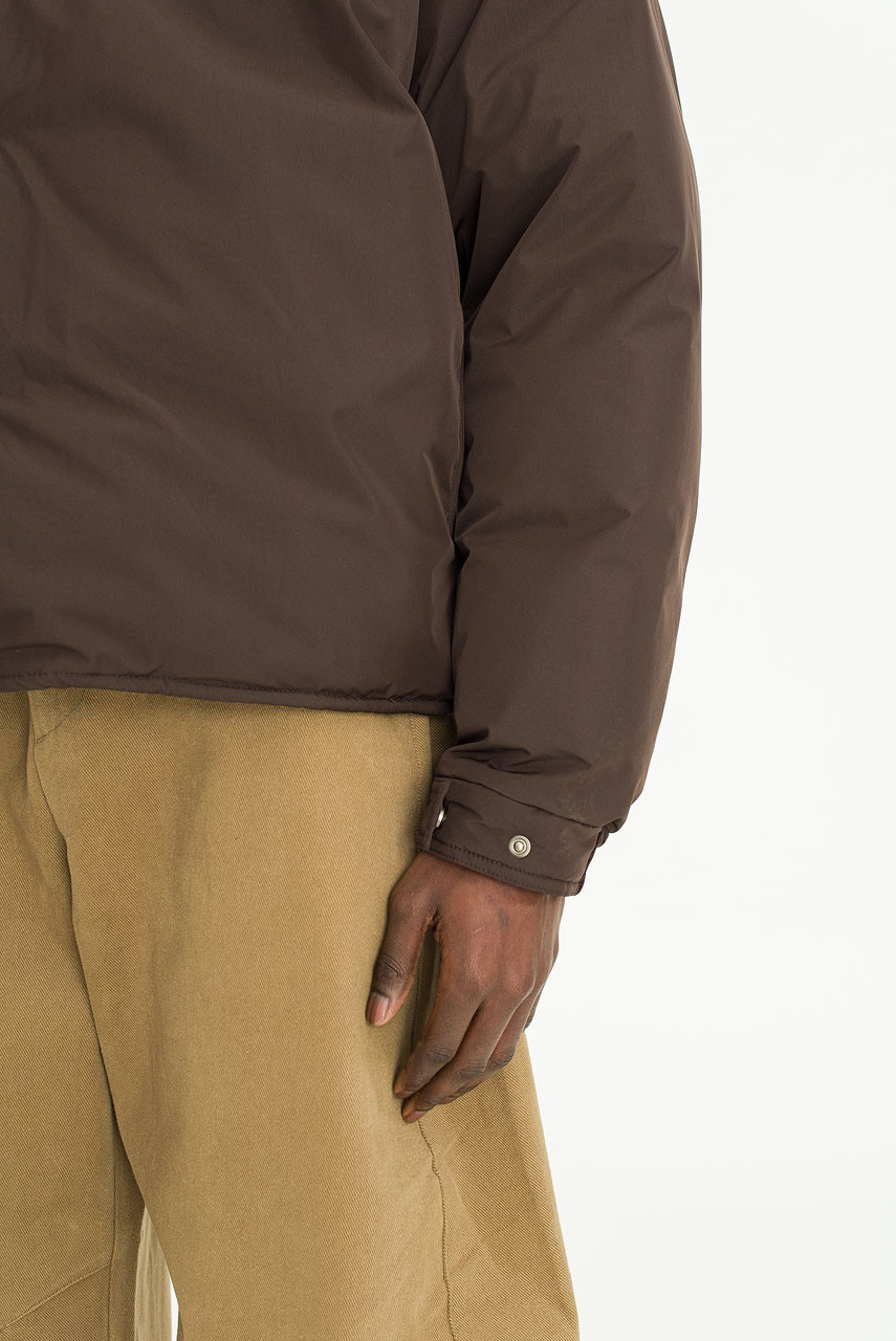 Menswear | Cropped-Down Jacket, Dark Brown