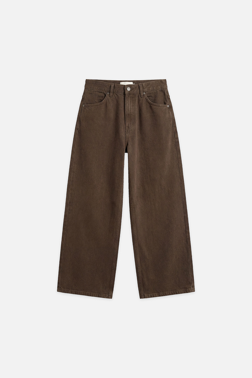 Menswear | Curved Twill Pants, Brown