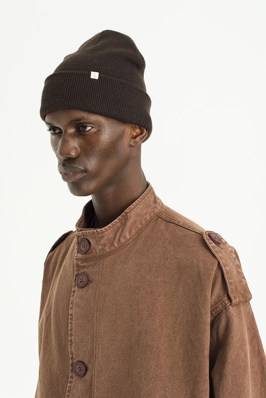 Menswear | Distressed Military Jacket, Wine