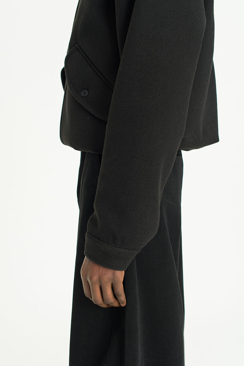 Menswear | Funnel-Neck Bomber Jacket, Black