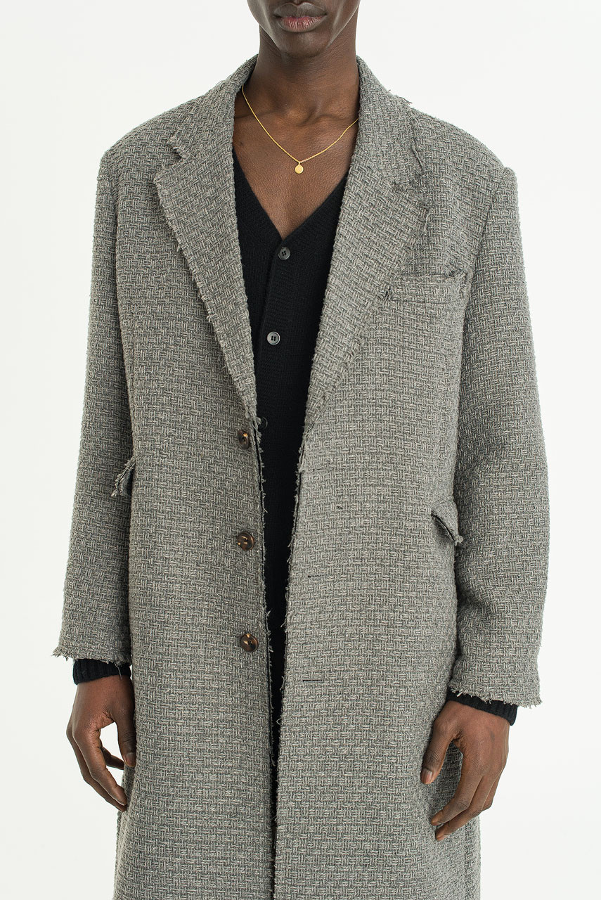 Menswear | Drain Overcoat, Charcoal