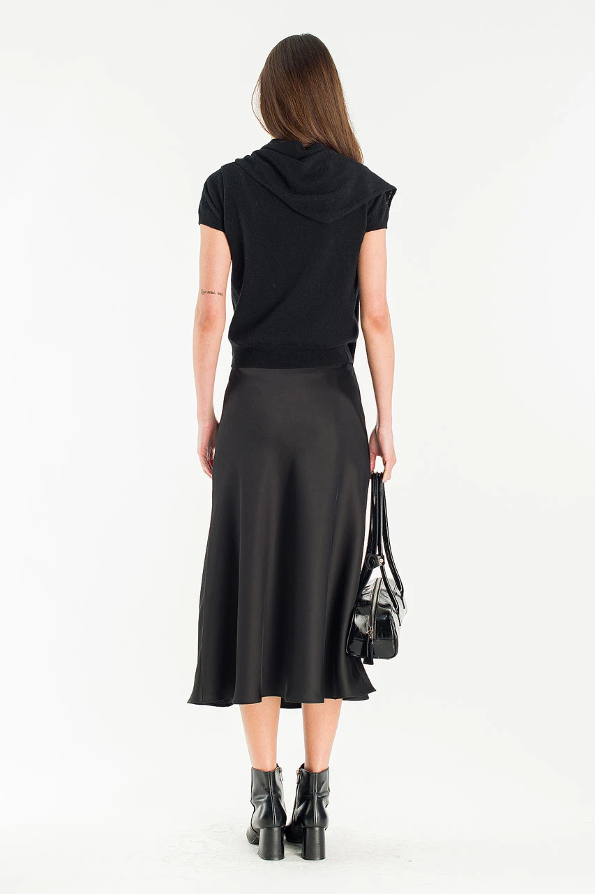 Mas Mid Length Skirt, Black