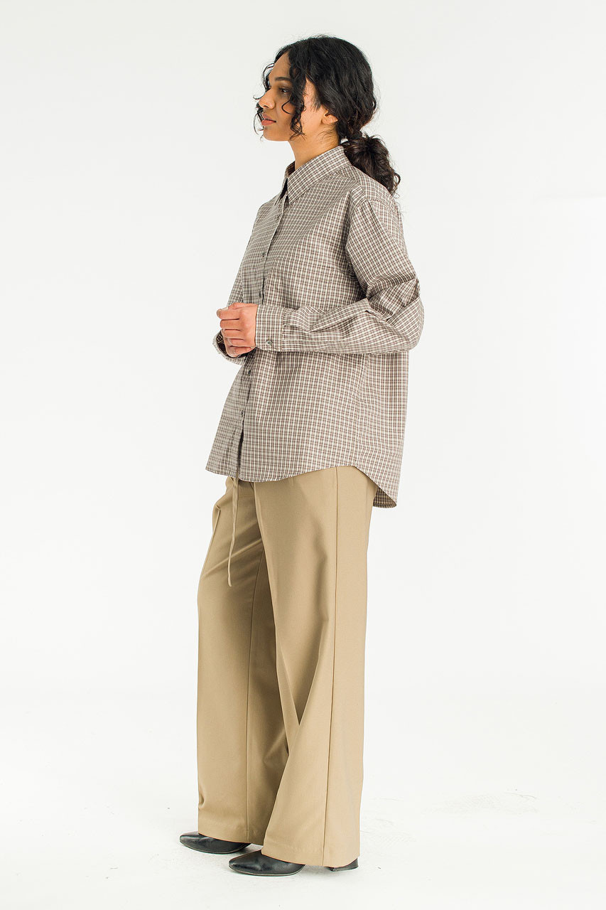 Andy Check Shirt, Brown