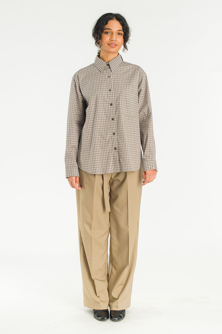 Andy Check Shirt, Brown