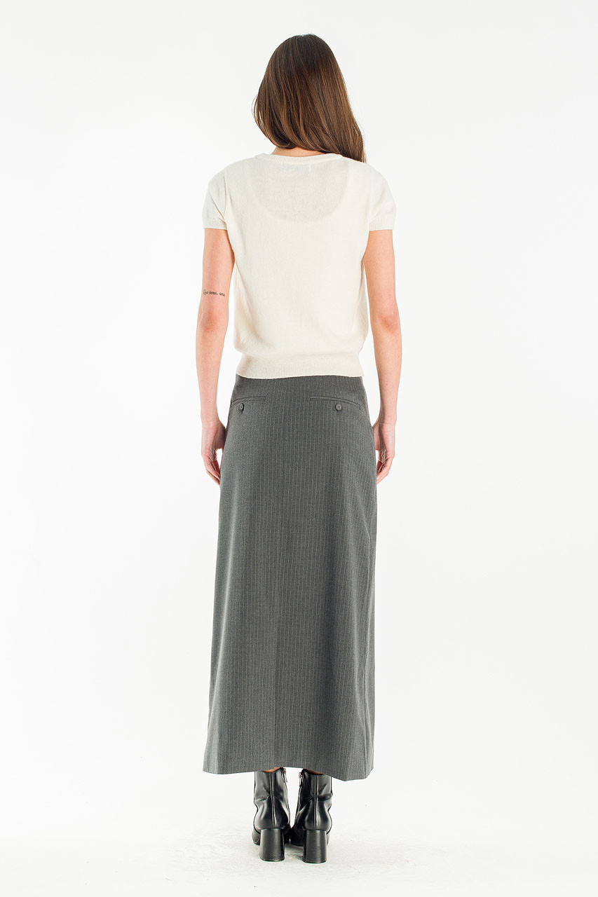 Lenn Scoop Neck Jumper & Scarf, Ivory