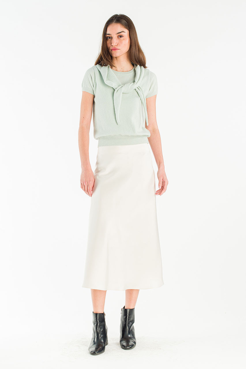 Lenn Scoop Neck Jumper & Scarf, Mint