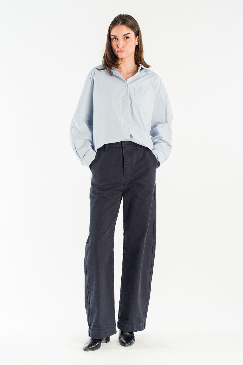 Willow Semi Straight Pants, Navy