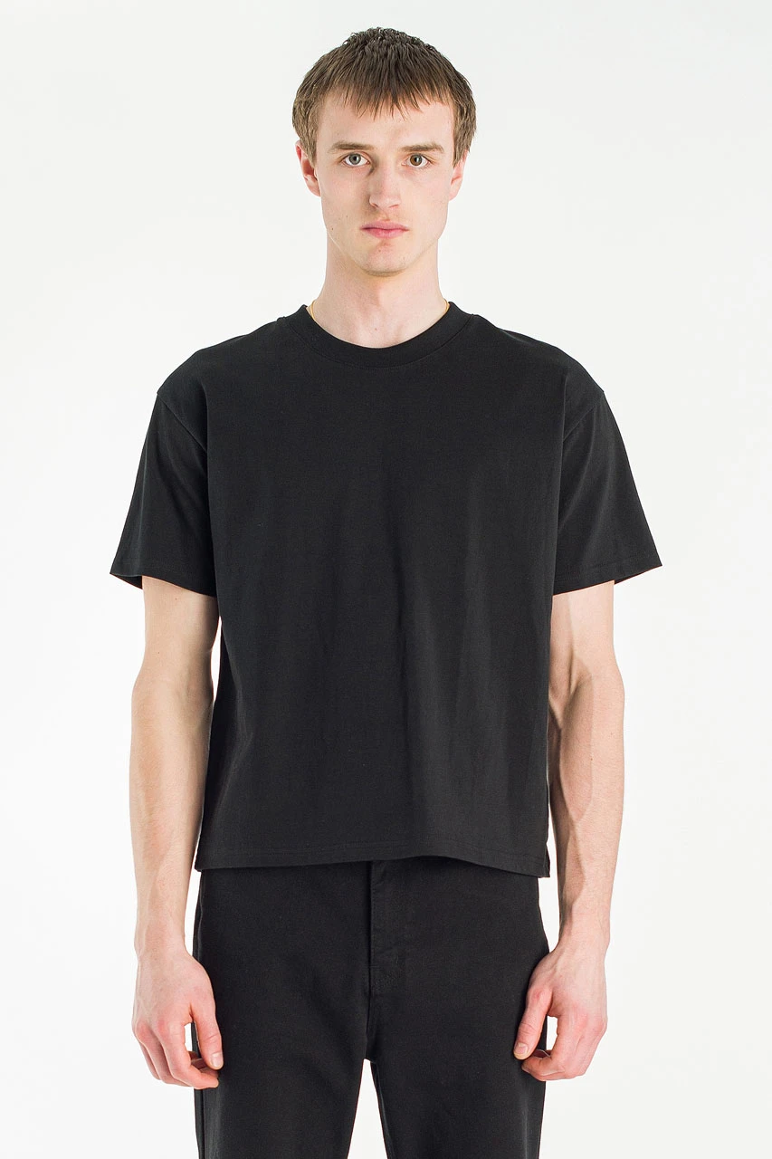 Menswear | Cropped Tee, Black