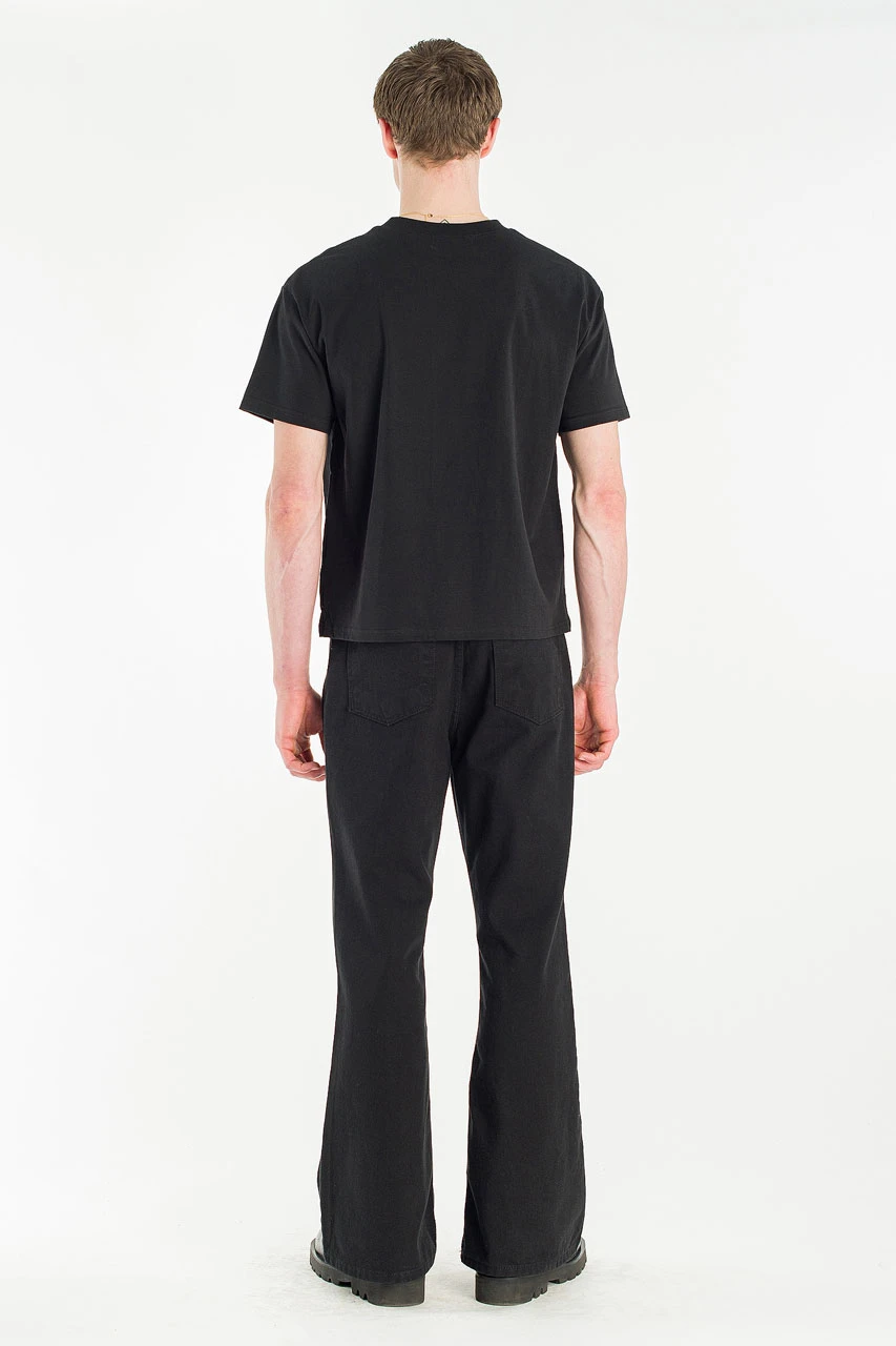 Menswear | Cropped Tee, Black